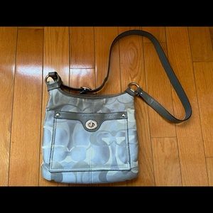 Gray Coach Crossbody Bag